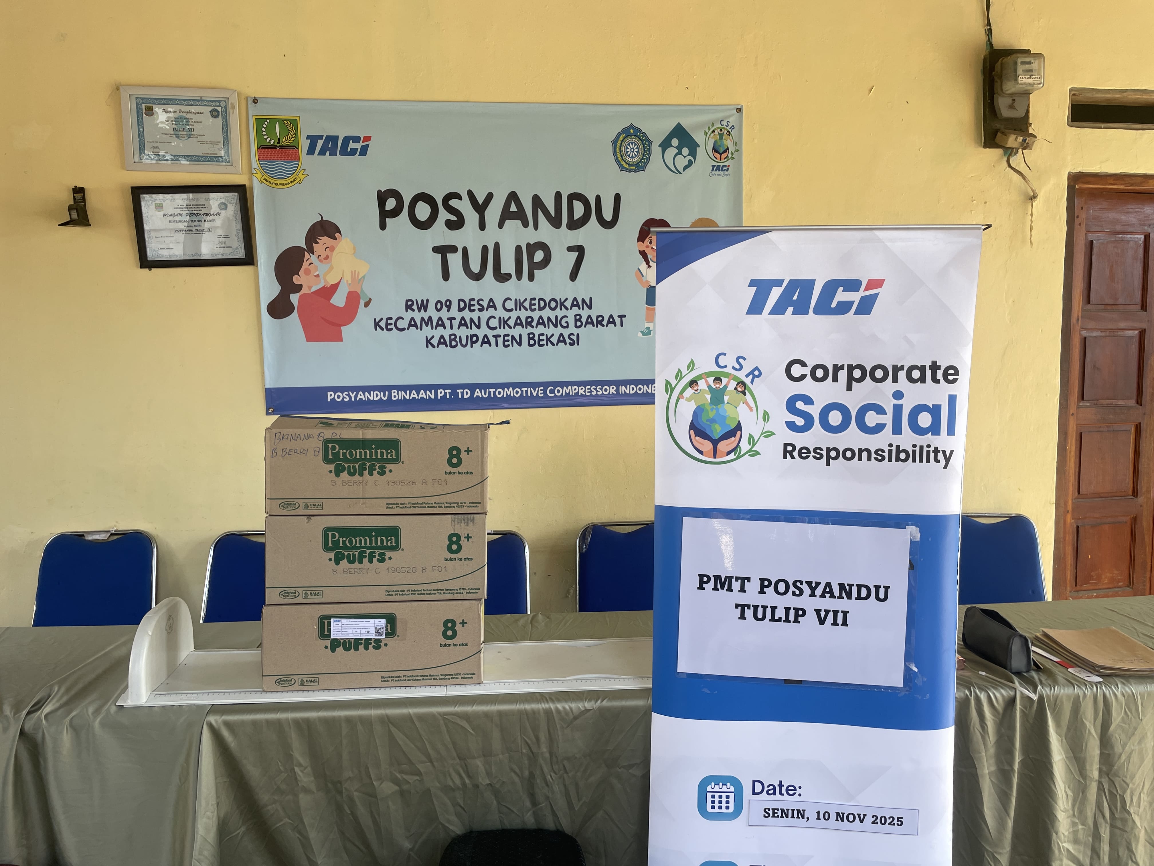 Pemberian Makanan Tambahan untuk Posyandu Bulan November 2025